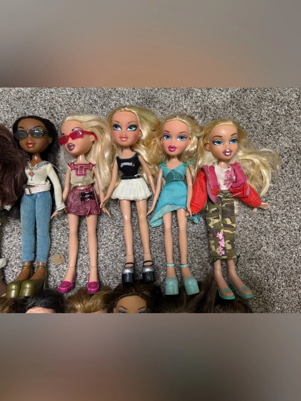 Vintage Bratz Doll Lot Y2K 15 Dolls 3 Boys Clothes Shoes Accessories 102 Pc Lot